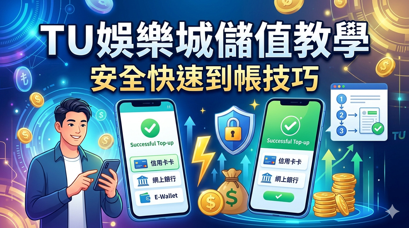 TU娛樂城儲值教學：安全快速到帳技巧